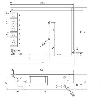Mean Well LRS/SE Series 100-1000W 12V DC LED Power Supply