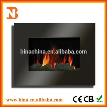 2015 high quality decor flame electric fireplace heater remote control flat
