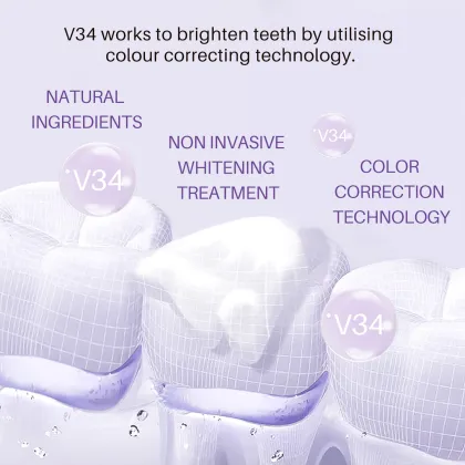 Private Label Purple Foam Toothpaste with Peppermint Whitening Formula - LANTHOME V34 Tooth Mousse