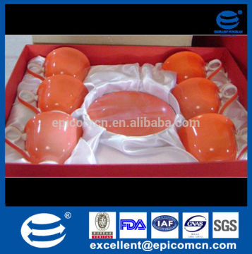 promotion sale as gift glazed bone china cups and saucers with fower decal inside