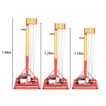 Small Portable Factory Cranes for Installing Roller Shutter Doors and Electric Elevators