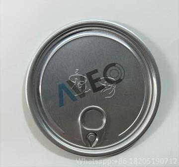 Aluminum Easy Open Ends fully open