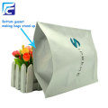 Resealable white paper stand up bag for powder