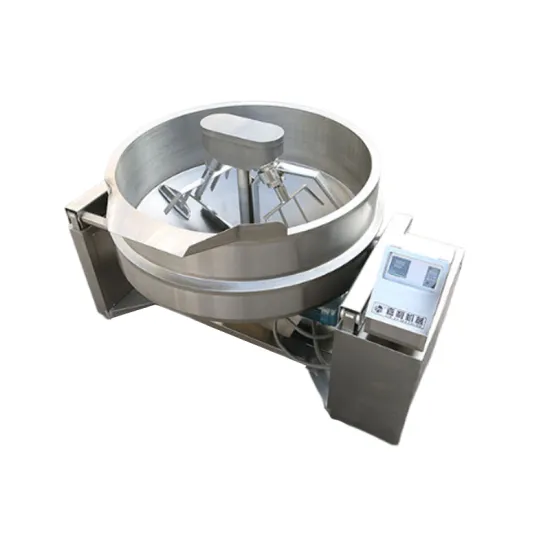 Stainless Steel Electric Tilting 100 Litre Cooking Mixer with 600 Liter Natural Fired Jacketed Kettle