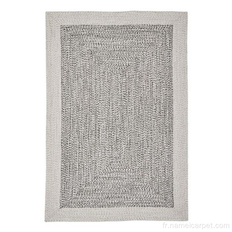 Motif gris pp tapis de tapis extérieur intérieur tissé