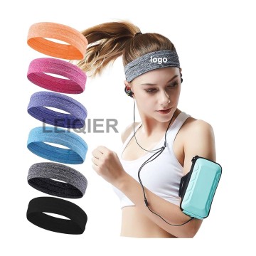 Custom Logo Non-Slip Moisture Wicking Sweatbands for Sports and Fitness