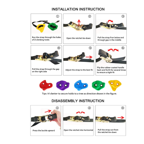 Tree Climbing Holds for Kids Climber