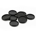 12PCS Black Binding Disc Buckle Ring Buckle For Mushroom Hole Notepad Hand NoteBook Plastic Disc Buckle Mushroom Hole Buckle