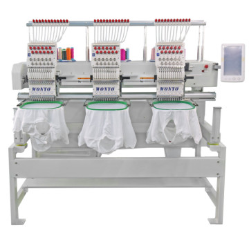 High-Efficiency Three-Head Custom Color Logo Embroidery Machine for DIY Design and Work