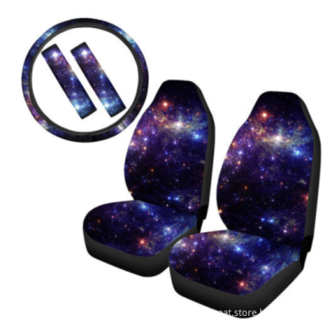 Custom Polyester Four Seasons Car Seat Cover Set with PVC Material