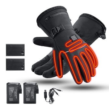 Waterproof Windproof USB Sarung Tangan Pemanas Isi Ulang untuk Sepeda Motor dan Ski