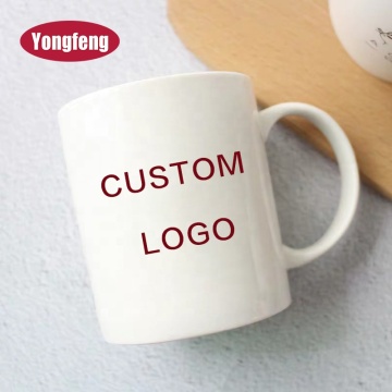 Tazas de cerámica impresa personalizada de fábrica directa con logotipo