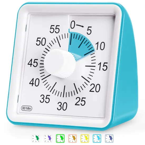 Visual Timer: A 60-Minute Classroom Management Tool for Effective Time Tracking, Ideal for Autism Spectrum Individuals