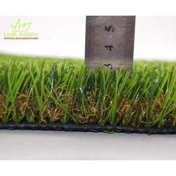Скидки Пейзажный искусственный газон с обратным отсчетом на открытом воздухе 35 мм, простая в обслуживании синтетическая трава для аквапарка