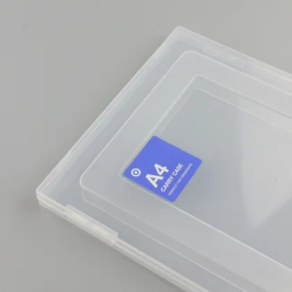 A4 Document Tray Hard Cover Plastic File Case