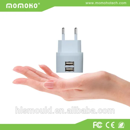 China Factory Wholesale Portable Travel Charger, Dual USB Travel Charger