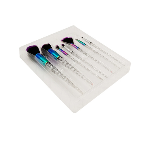 Custom Plastic Makeup Brush Blister Insert Packaging Tray