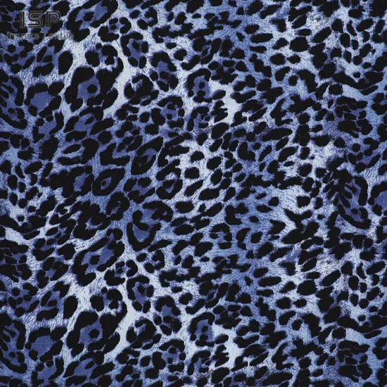 Woven Poplin Plain Dresses Tiger Printed Viscose Fabric