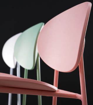 Original plastic metal leg stackable dinning chair