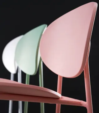 Original plastic metal leg stackable dinning chair