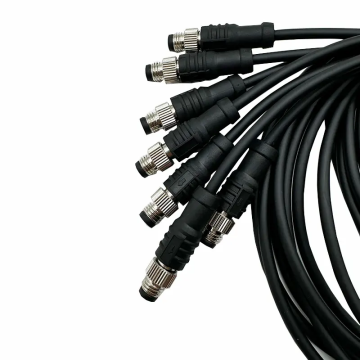 Özel M8 Metal Su Geçirmez Konektör IP67 2pin Kablo