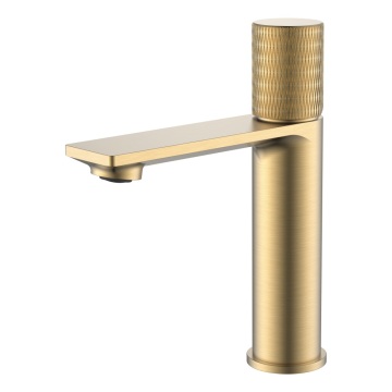 CA Single Handle Gold Deck Mounted Basin Faucet