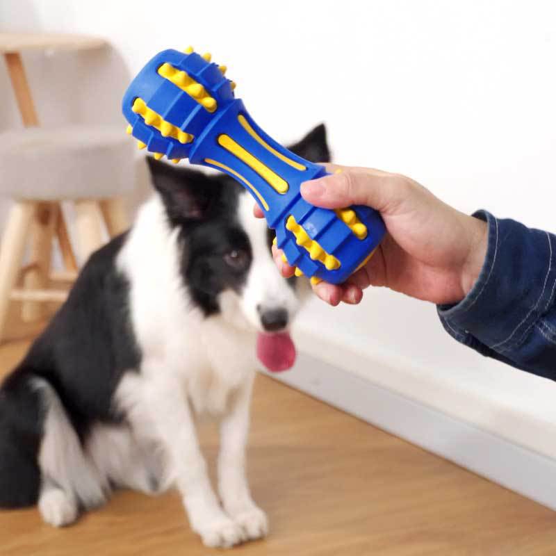 Rubber Dog Toy Dumbell