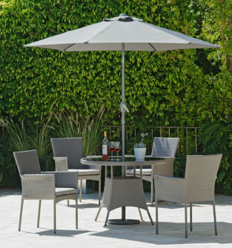 Rattan 4 Seater dinner set