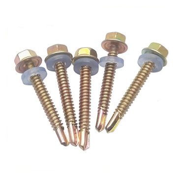 Hexagon Head Self Drilling Screw Hex dome Head Self Drilling Screw/tapping screw Factory