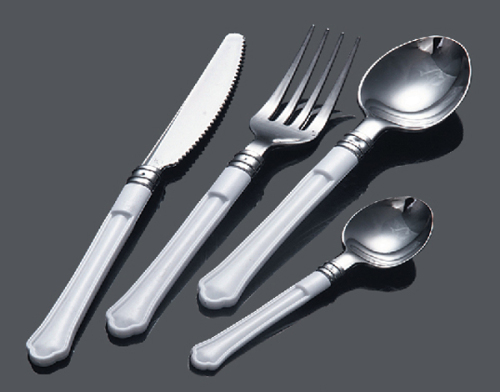 Silver Spoon Plastic Cutlery