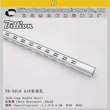 Circle Double Hole U Slotted Metal Chrome Channel