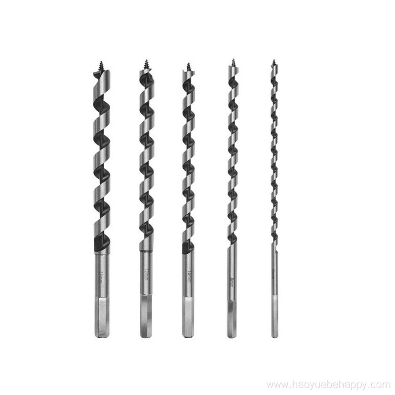 5PCS Hex Shank Brad Point Augers Drill Bits