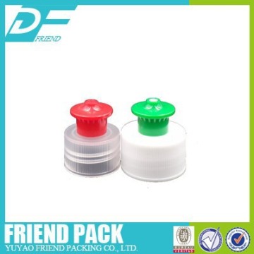 24mm 28mm Non spill plastic pull push cap for detergent bottle,plastic push-pull cap for detergent