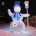 LED 3D Snowman Christmas Motif Light