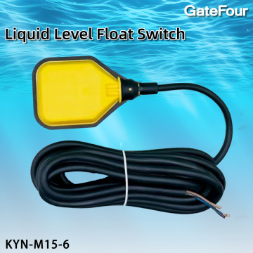 Interruttore di livello a galleggiante giallo da 5 m KYN-m15-6