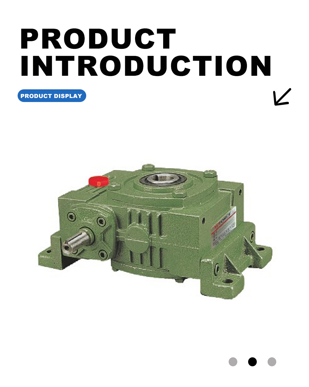 WPWKO Cast Iron Worm Wheel Reducer X