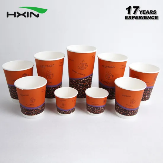 double wall hot drinks disposable customized juice paper cup