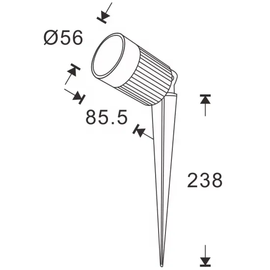 IP67 COB Garden Lawn Lamp, 7W LED Spike Light AC85-264V SC-J103A