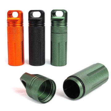Survivaseal Waterproof CNC Container for Outdoor Hike Camp Medicine Storage