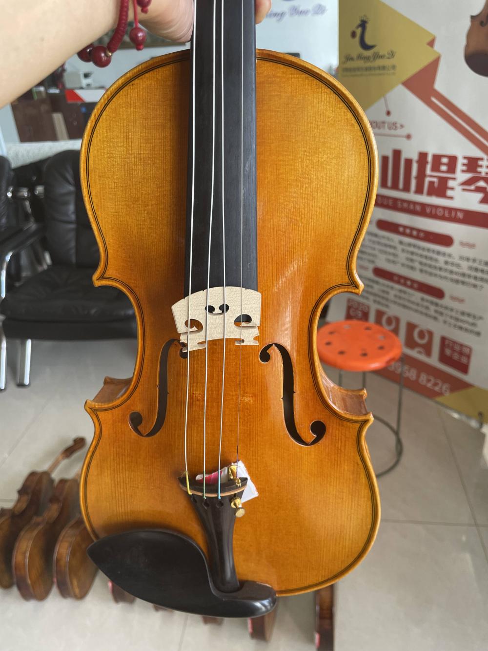 مهنة عالية الجودة 4/4 الكمان من الكمان لحفل الموسيقي Luthier الكمان المصنوع يدويًا