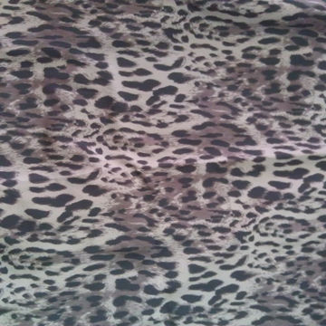 Polyester jacket fabric, down-proof and leopard printed