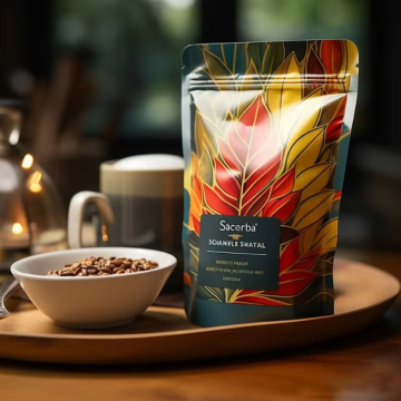 Custom Printed Tea Coffee Gift Ziplock Bag
