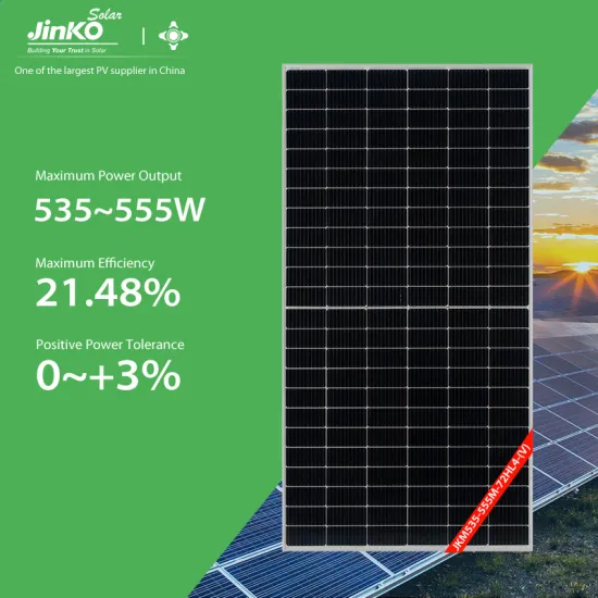 Jinko Solar Monocrystalline PV Modules: Specifications and Features of 535W to 555W P-Type Modules with Half-Chip Cells