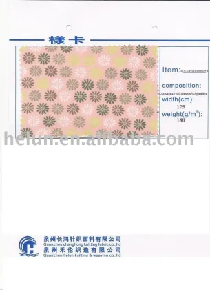 Modal/Cotton Spandex (Lycra) Fabric