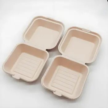 Sturdy disposable burger box
