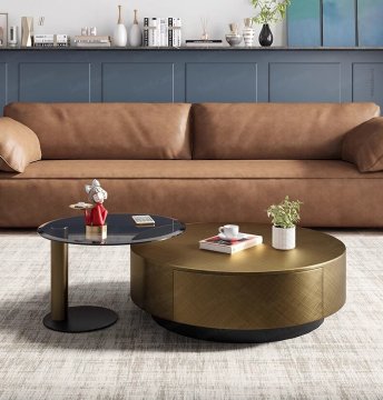 Italian Modern Minimalist Round Coffee Table