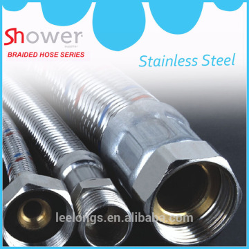 304 Stainless steel knitted faucet flexible hose with brass nuts