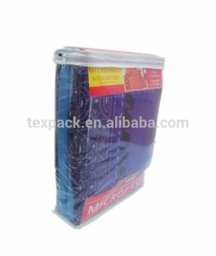 Promotional Eco Friendly Clear Pvc Soft Plastic Bedsheet Packaging