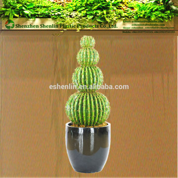 modern design small artificial fake cactus plants for patio home depot