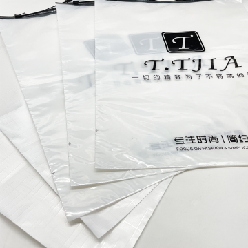 Hot Selling Eco-friendly Zipper Clothes Packing Bag - Frosted One Side, Transparent One Side Plastic Zip Lock Bag
